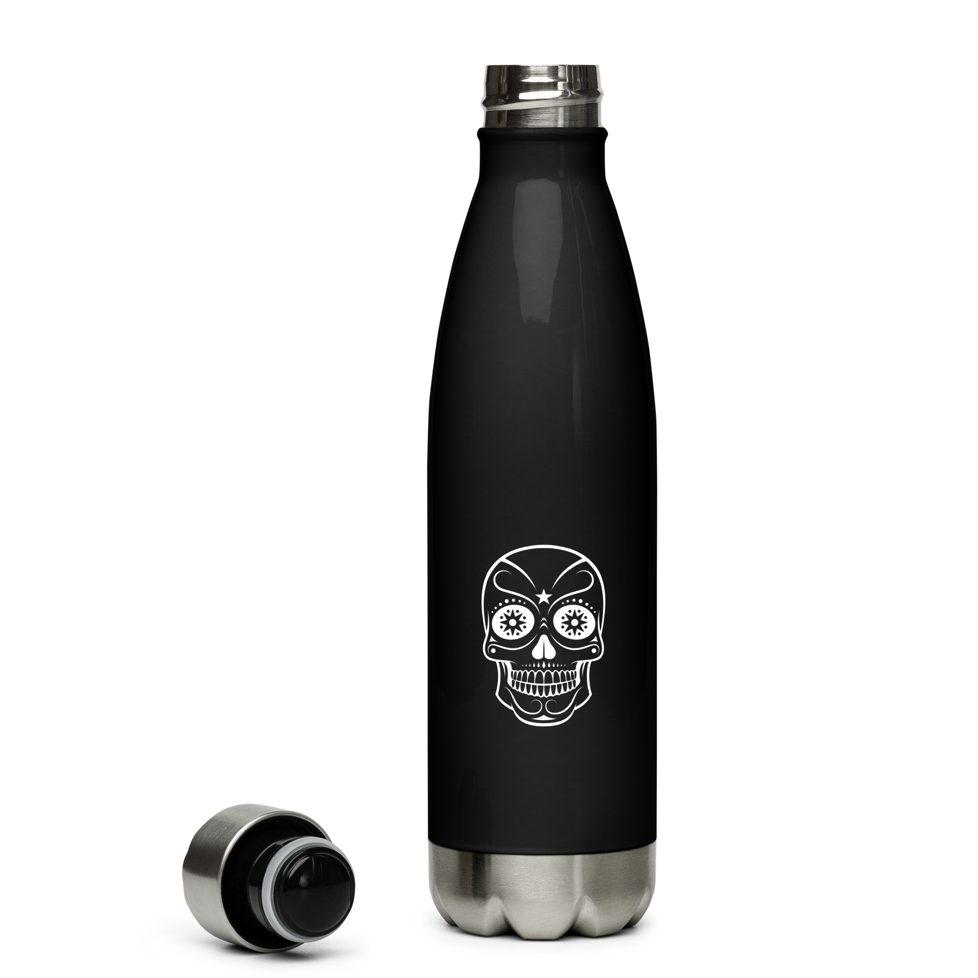 Edelstahl Trinkflasche Totenkopf