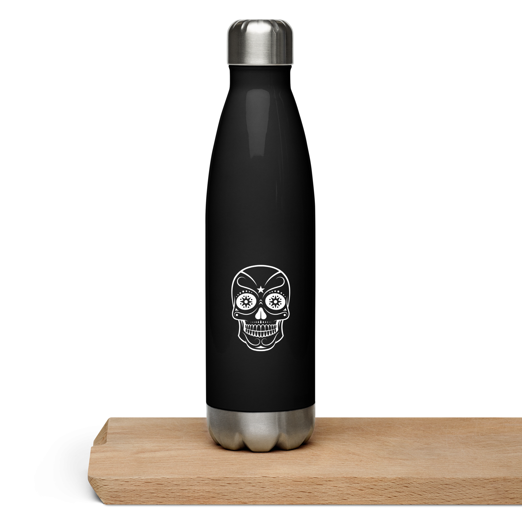 Edelstahl Trinkflasche Totenkopf