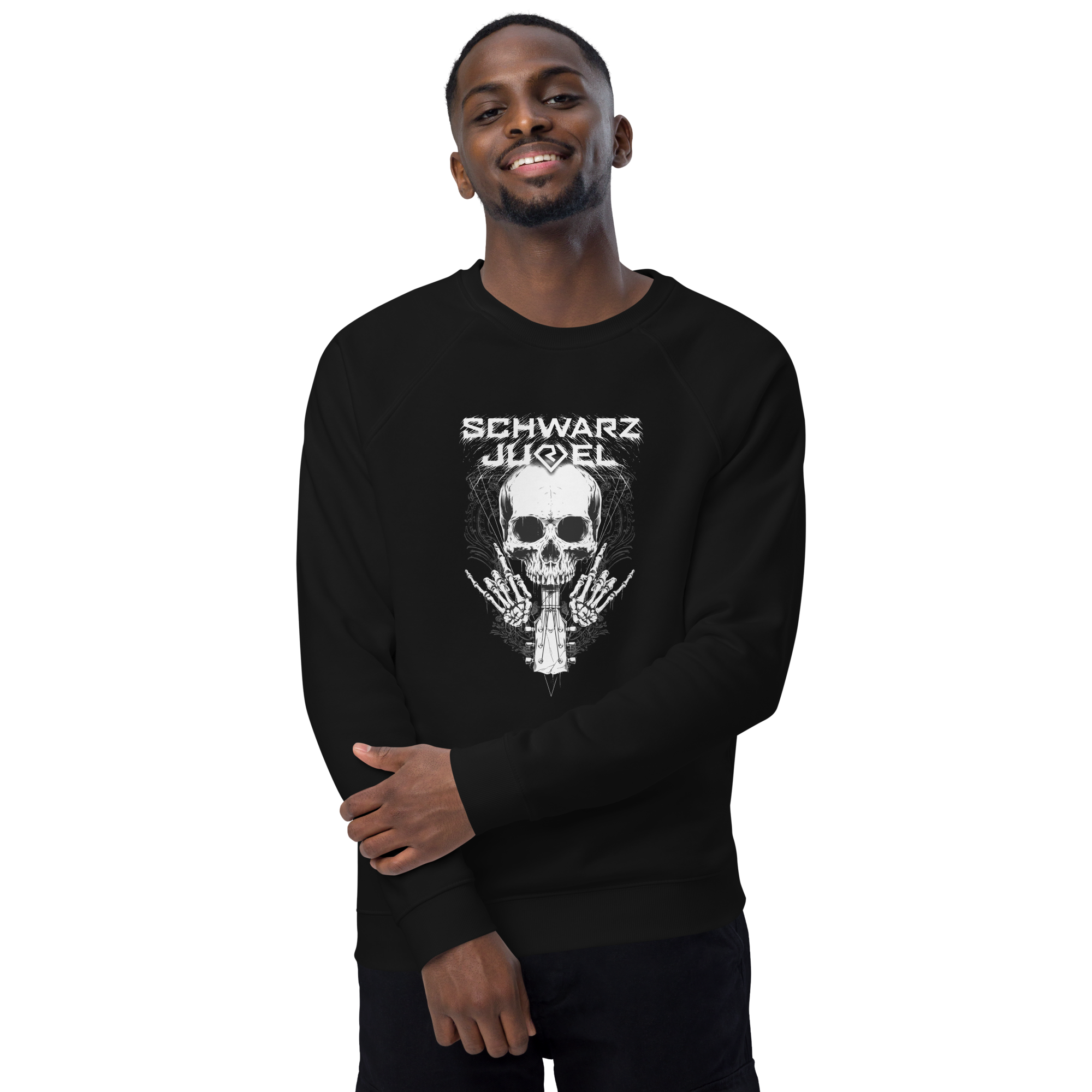 Unisex BIO Sweatshirt Guitar Skull